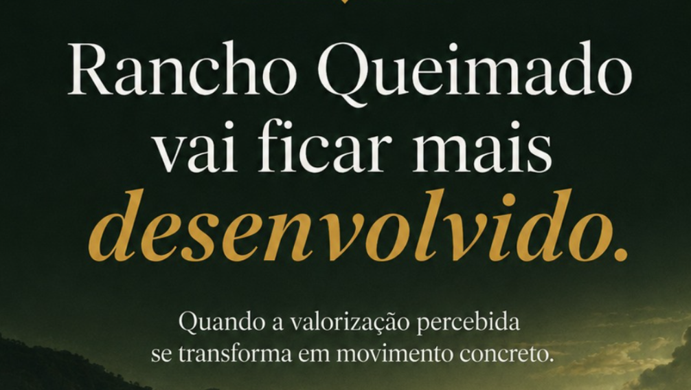 Rancho Queimado vai ficar mais desenvolvido